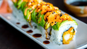 Dragon rolls tuna spicy