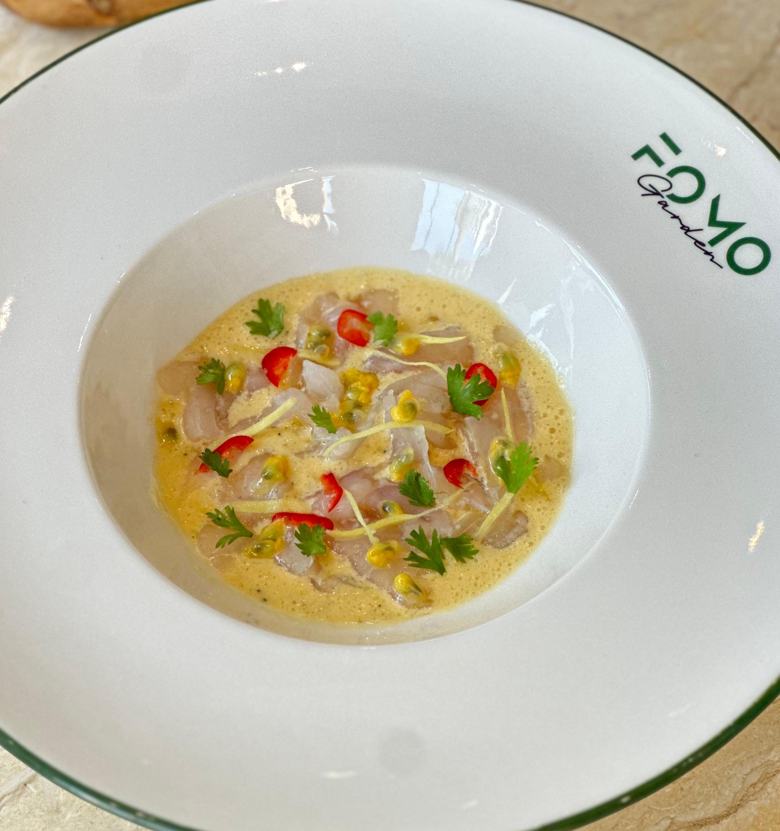 CEVICHE DE DORADE LECHE DE TIGRE PASSION