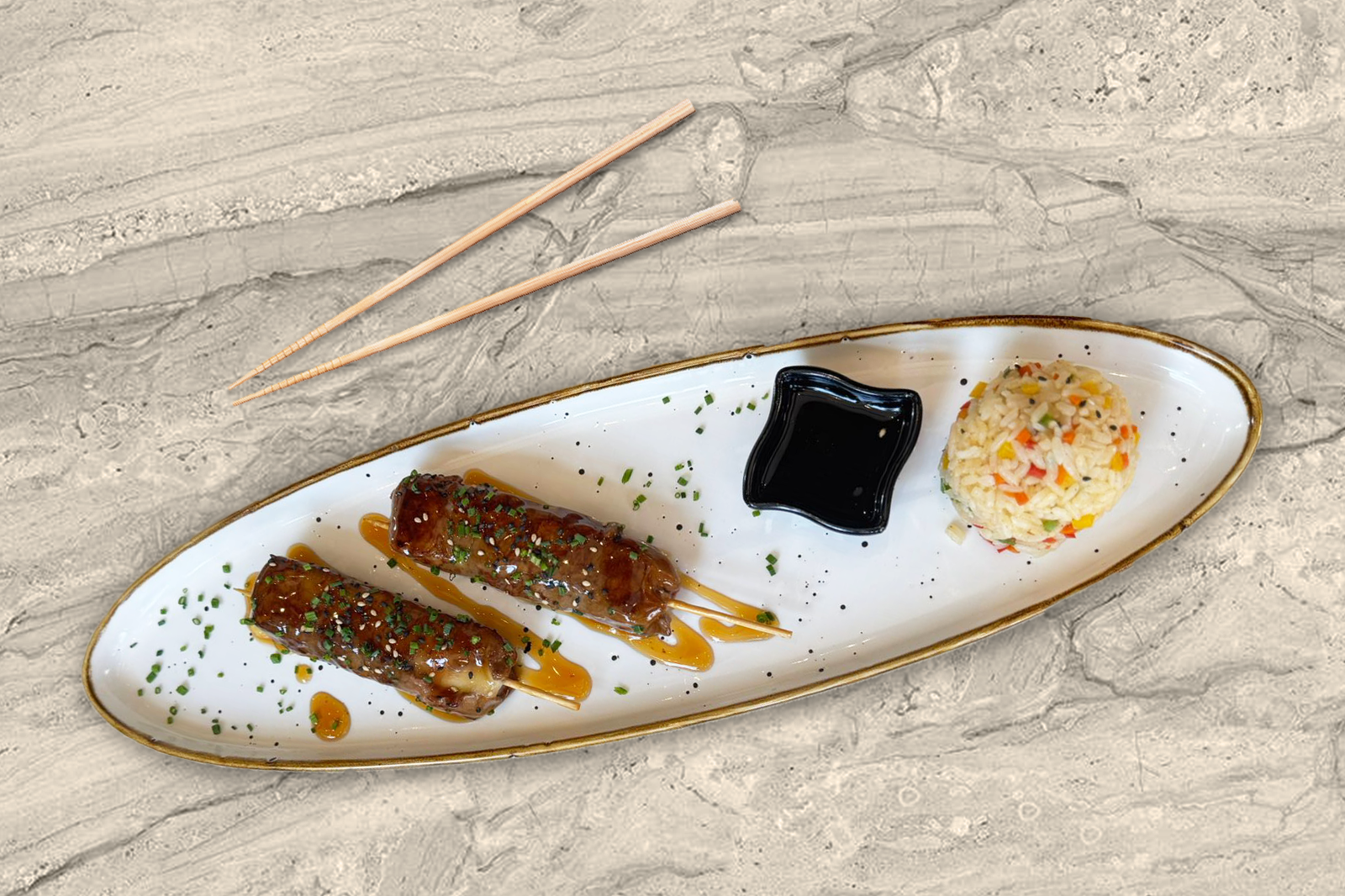 YAKITORI BŒUF FROMAGE  2 pièces